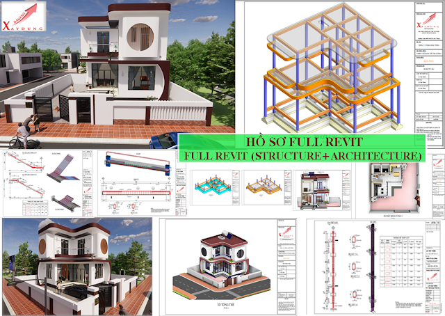 ĐÂY LÀ SẢN PHẦM HỌC VIÊN KHÓA HỌC REVIT FULL KẾT CẤU- KIẾN TRÚC CÁC BẠN THAM KHẢO NHÉ.