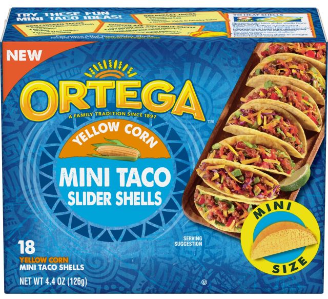 New Ortega Mini Taco Slider Shells Appear at Walmart Brand Eating