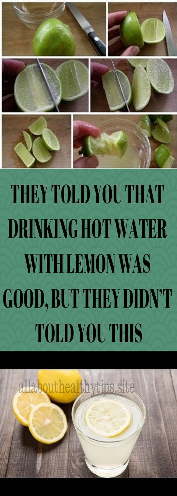 THEY TOLD YOU THAT DRINKING HOT WATER WITH LEMON WAS GOOD, BUT THEY