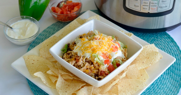 Instant Pot Shredded Chicken Burrito Bowls Instant Pot Shredded Chicken Burrito Bowls