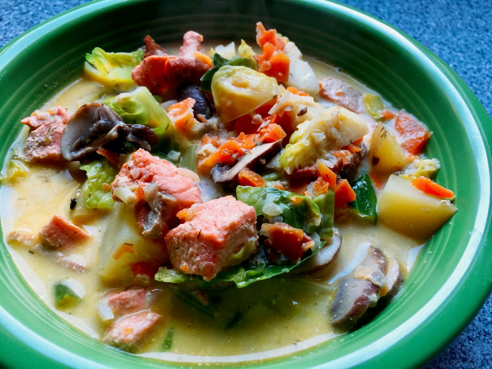 Husband Tested Recipes From Alice's Kitchen Salmon Vegetable Chowder