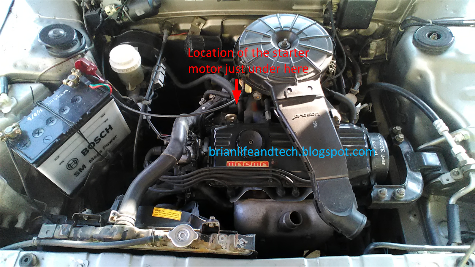 PROTON ISWARA LMST ENGINE STARTER MOTOR REPLACEMENT