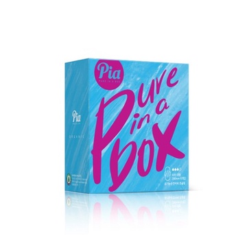 BĂNG VỆ SINH CÓ CÁNH ORGANIC SANITARY PADS HEAVY FLOW 29CM – PIA PURE IN A BOX