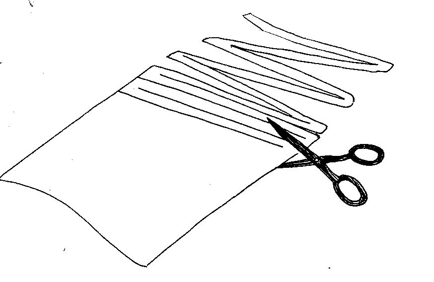 Our Old Country Store Method for Cutting Fabric Into Strips for Weaving