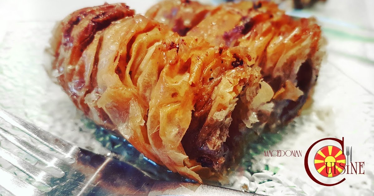 CREASED BAKLAVA WITH WALNUTS Macedonian Cuisine