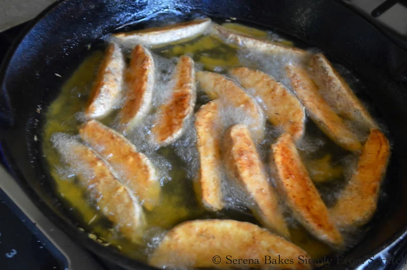 Ms. Lou Frying Bananas