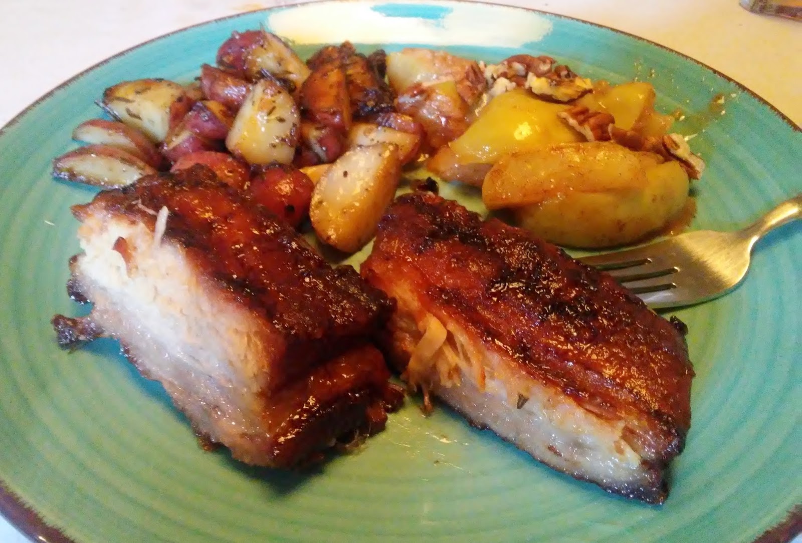 Our Garden and Table n'at Pork Belly with Rye Whiskey and Maple Syrup