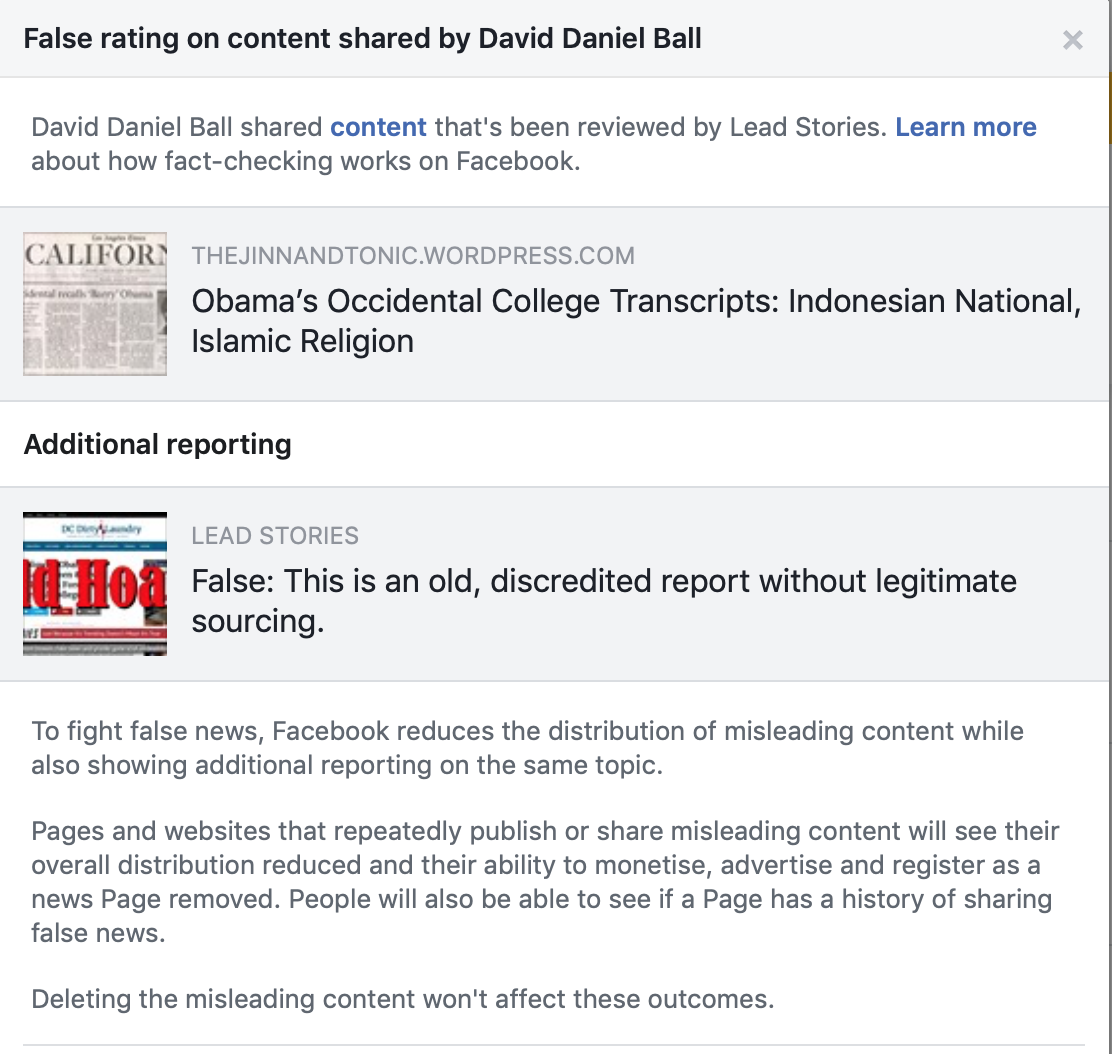 Bairnsdale Conservative FaceBook censorship examples