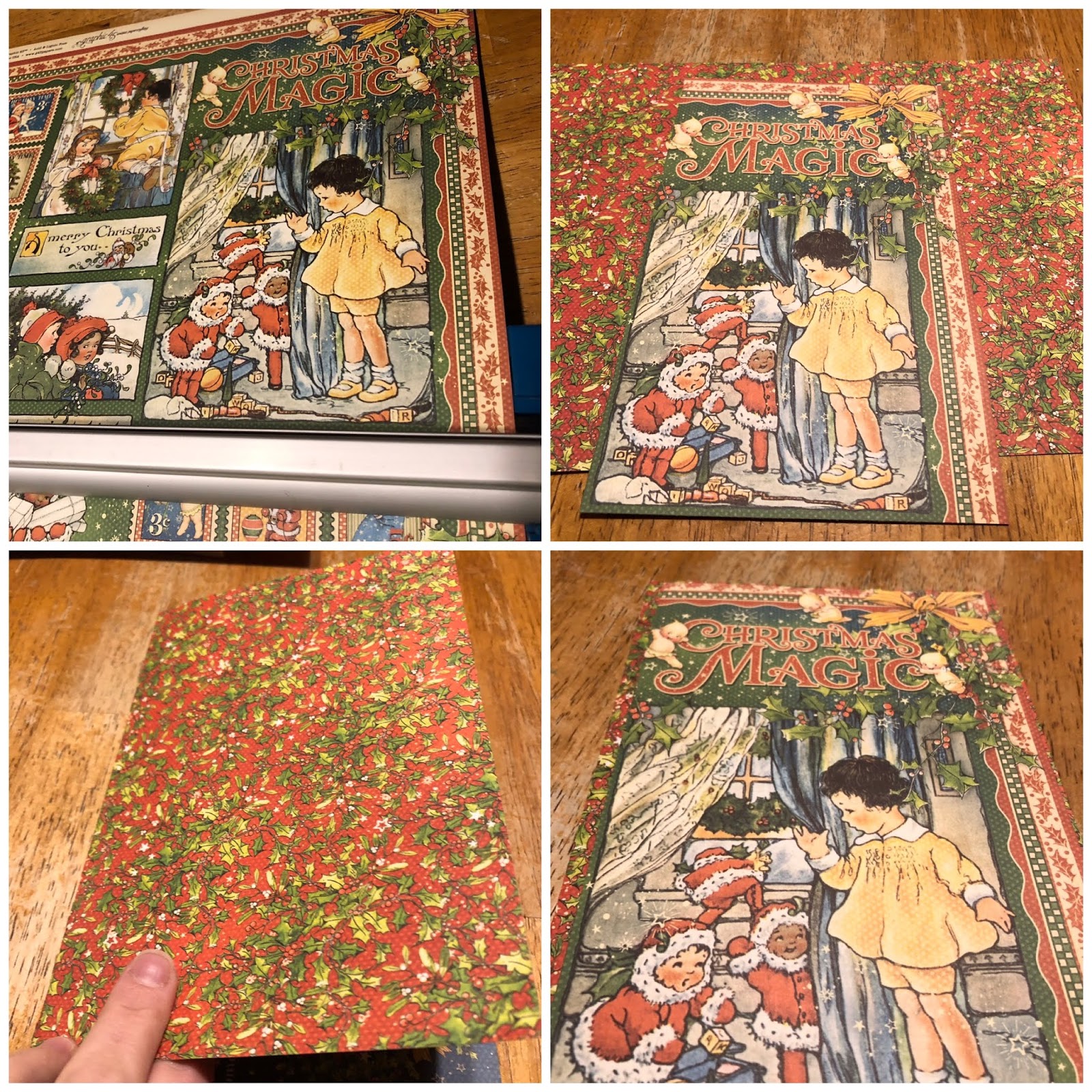 FotoBella Graphic 45 Christmas Magic Christmas Card Keeper Book