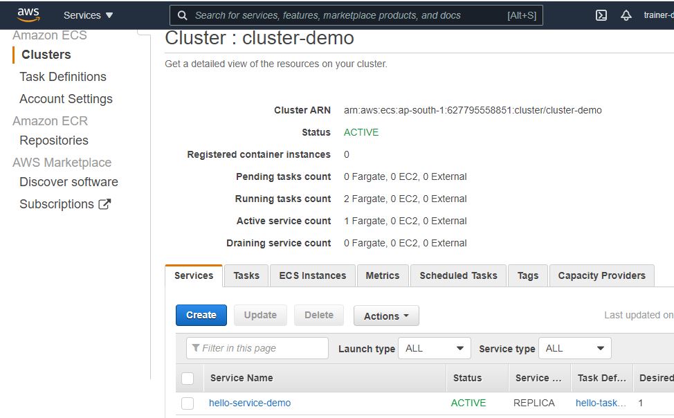 awsecs demo amazon elastic container service demo aws container