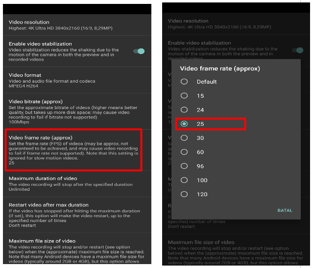 Cara Setting Video Di Aplikasi Open Camera Supaya Maksimal Pejuangmuda45