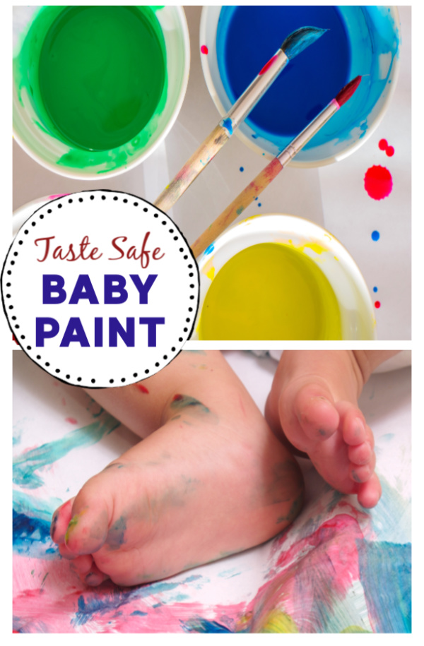 Let baby safely create and play with this collection of taste-safe paint recipes.  I absolutely love these baby painting ideas! #babypaintingideas #babypainting #babypaint #tastesafepaint #tastesafepaintforbabies #ediblepaint #homemadepaint #homemadepaintkids #growingajeweledrose
