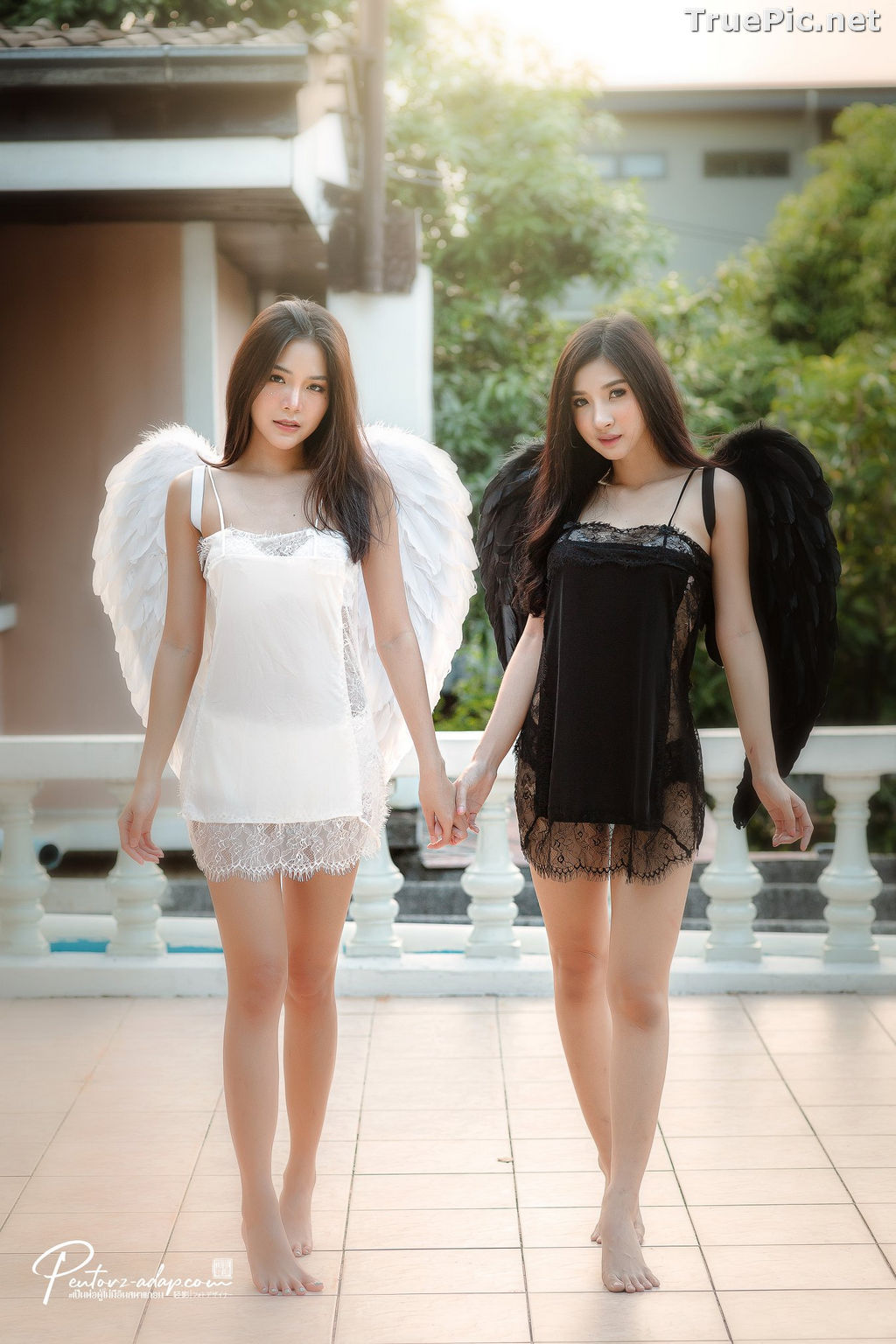 Image Thailand Model - Phitchamol Srijantanet and Pattamaporn Keawkum - Angel and Demon - TruePic.net - Picture-37