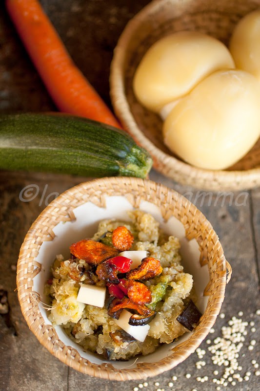 insalata di quinoa e verdure per il venerdì del gffd
