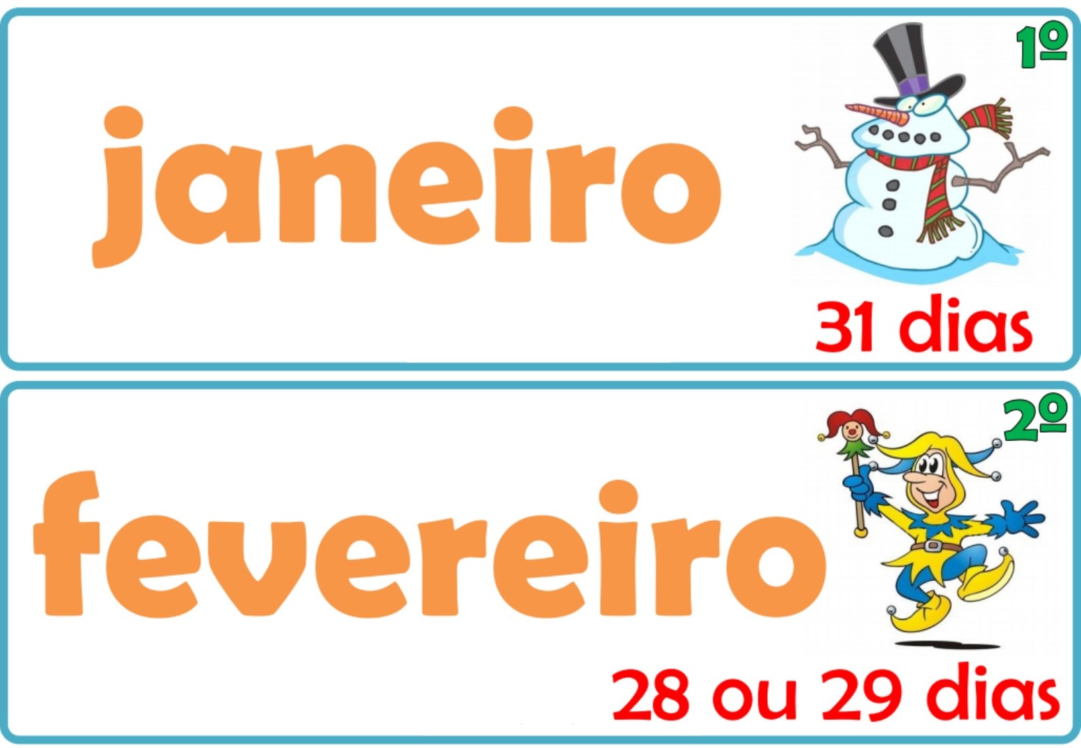 Meses do ano Cards coloridos e ilustrados com os nomes dos meses do ano... Atividades para Jardim Meses do ano Cards coloridos e ilustrados com os nomes dos meses do ano... Atividades para Jardim