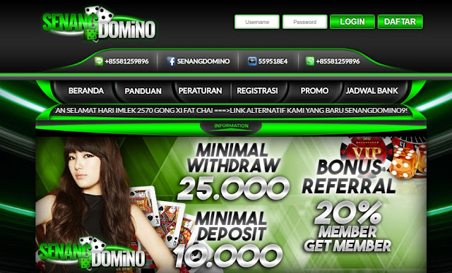 Senangdomino Situs Agen Judi Poker Domino QQ Online Terpopuler