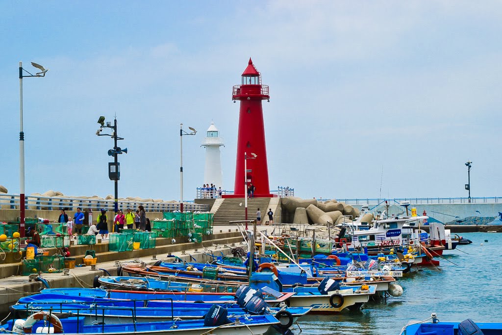 尾浦鐵路,釜山必玩景點,青沙浦紅白燈塔,松亭海水浴場