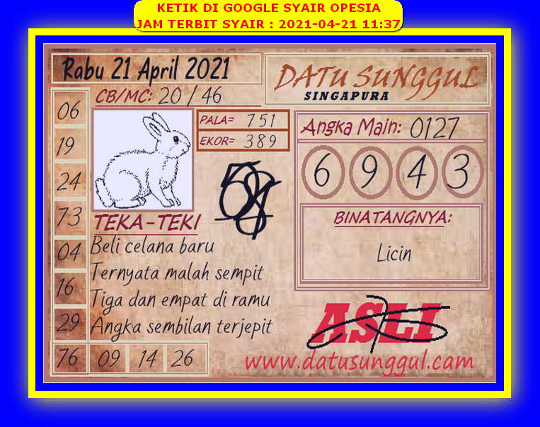 gambar togel syair sgp