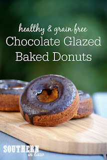 Healthy Chocolate Glazed Baked Donuts Recipe Grain Free