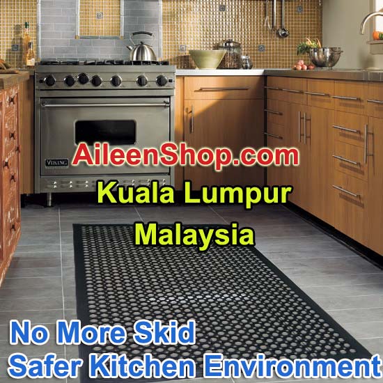 GreaseResistant Rubber AntiFatigue Black Rubber Antislip Kitchen