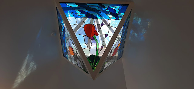 claraboia exposta no museu do vitral