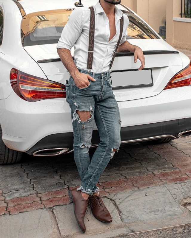 How to style suspenders, men Along with outfit ideas. TIPTOPGENTS