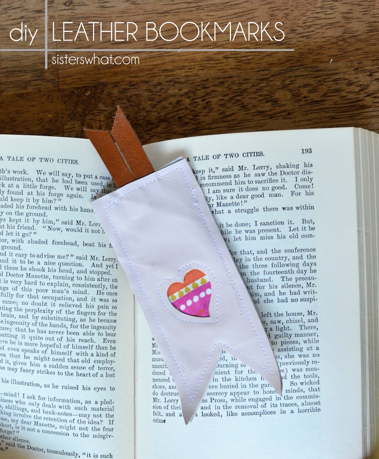 DIY Leather Bookmark