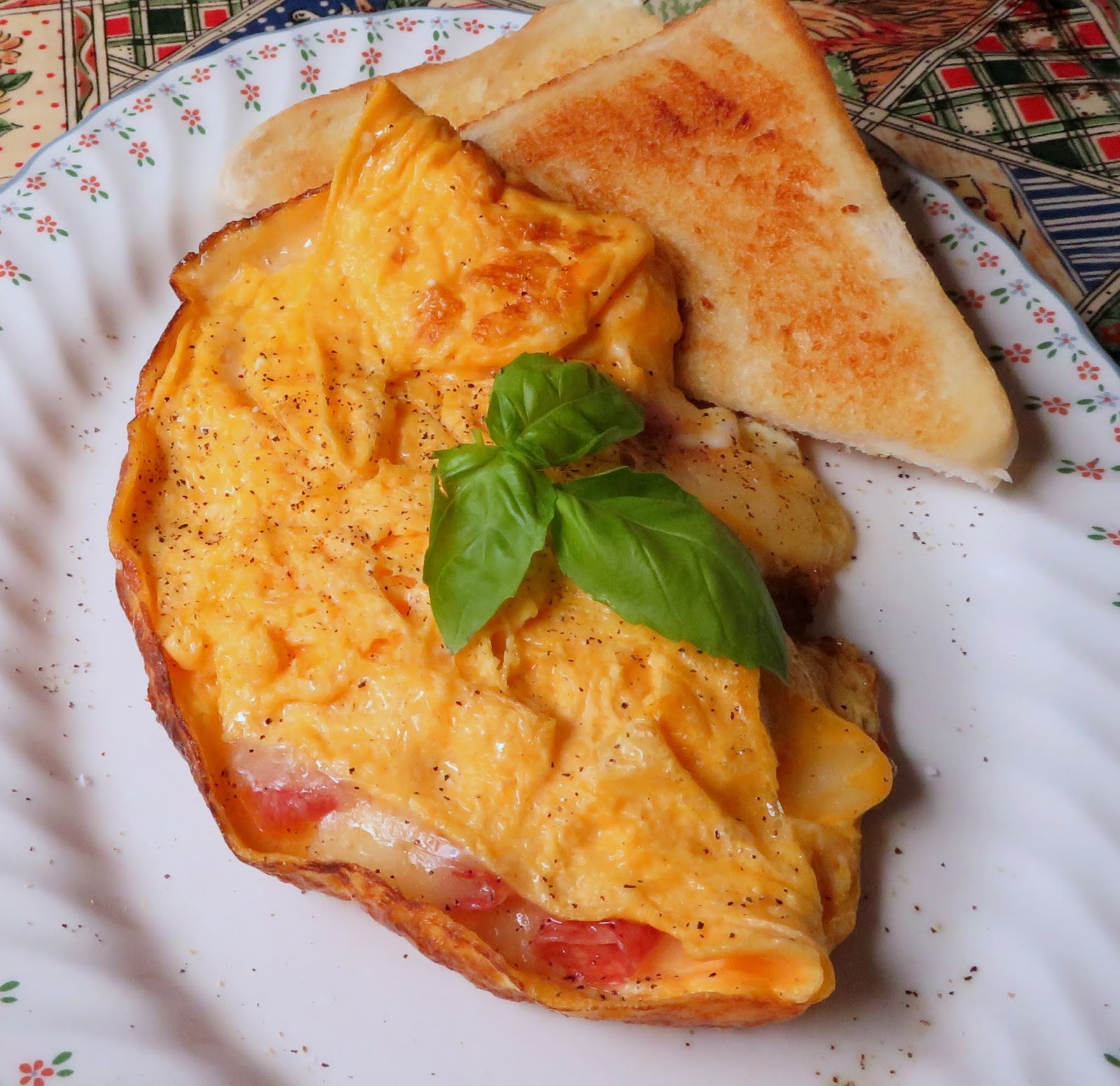 Salami & Cheese Omelette The English Kitchen