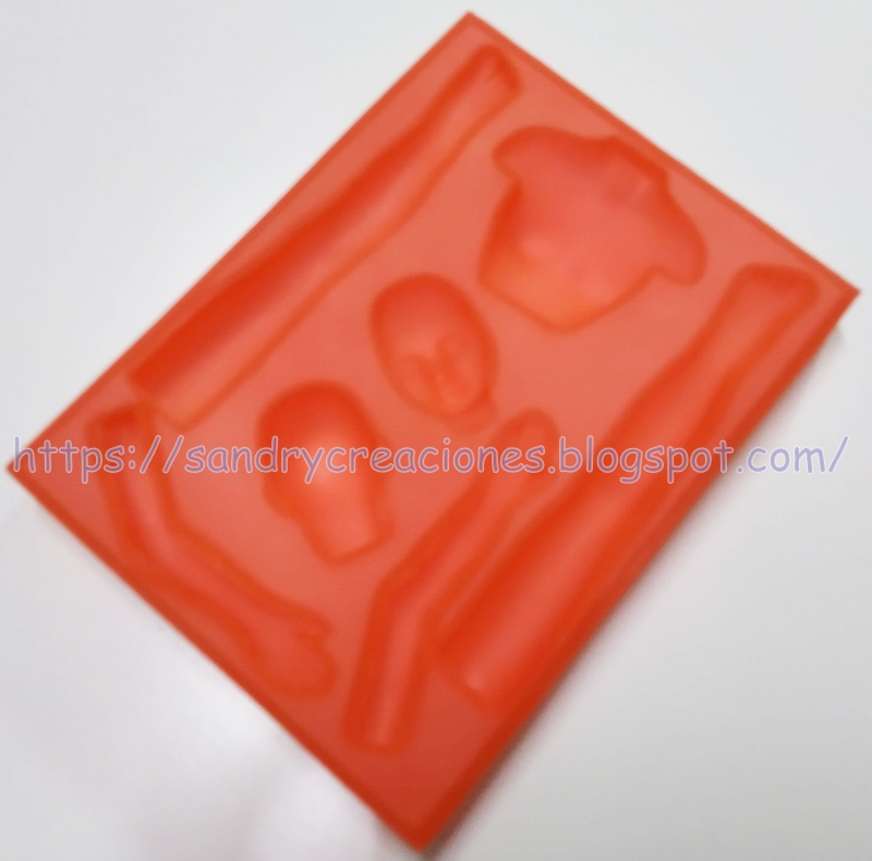 Molde silicona caras