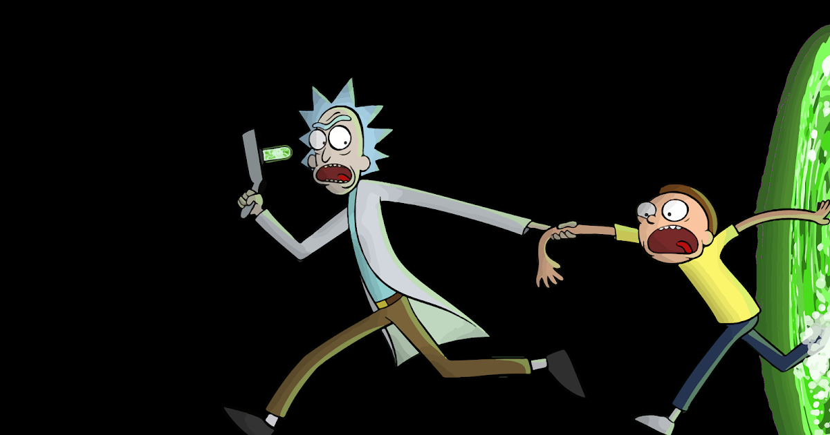 3840x2400 rick and morty portal uhd 4k 3840x2400 on rick and morty black wallpapers