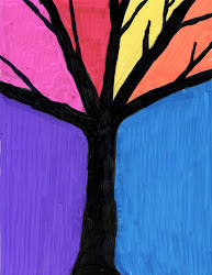 silhouette tree trees fall projects winter abstract project markers drawing grade kid artprojectsforkids branches autumn paper students painting easy simple