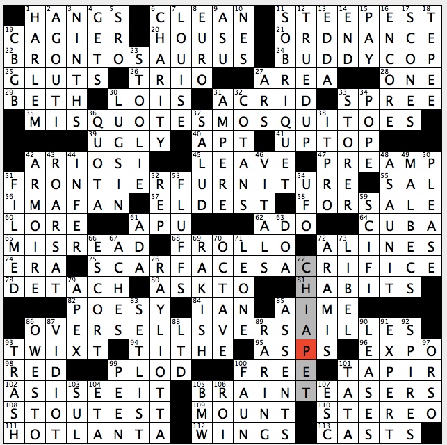 Rex Parker Does the NYT Crossword Puzzle: Hong Kong action hero