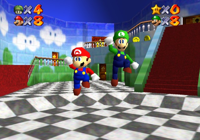 Jogue Super Mario 64 multiplayer cooperativo online!