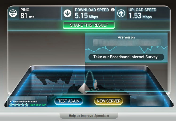 Test Speed tranfer Jaringan ARIE CELLULAR