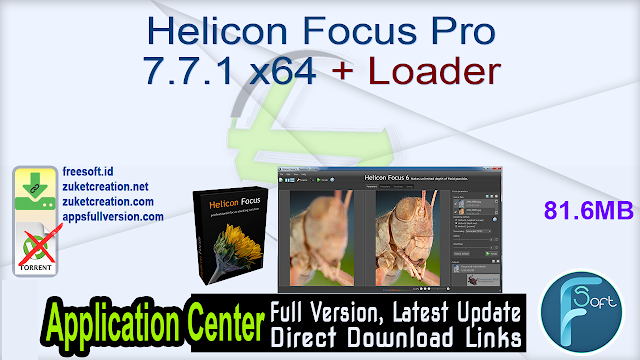 Helicon Focus Pro 7.7.1 x64 + Loader_ ZcTeam.id