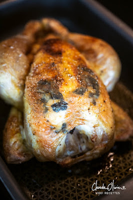 Un beau poulet truffé, sauce truffe !