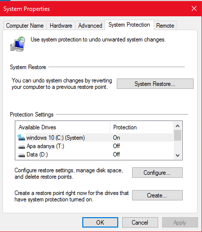 System Properties System Properties