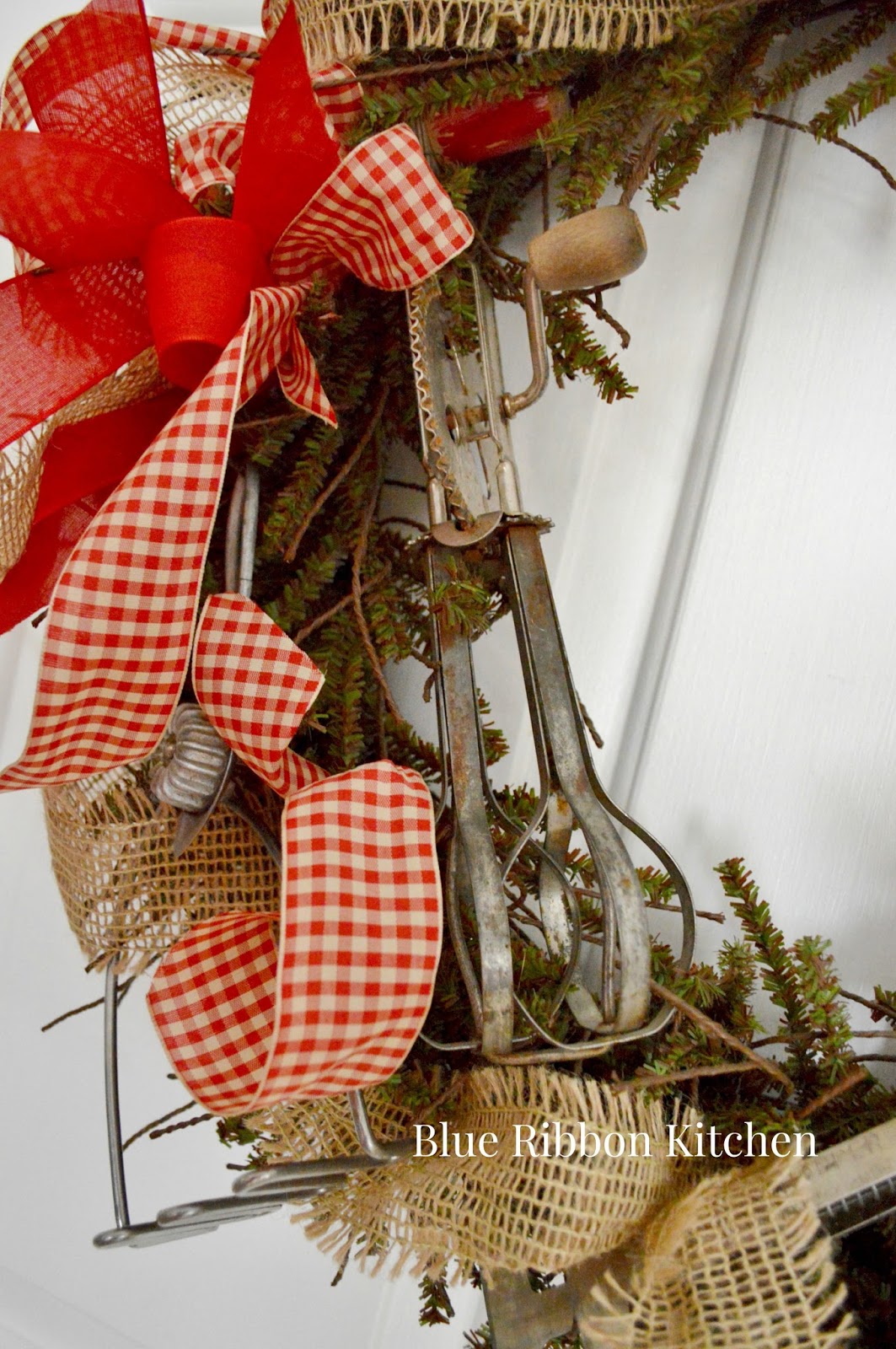 Blue Ribbon Kitchen Vintage Kitchen Tool Wreath