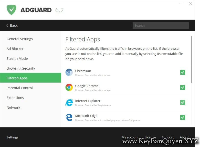 Adguard 6.4.1814.4903 Full Key, Phần mềm chặn quảng cáo trên Internet số 1 thế giới.