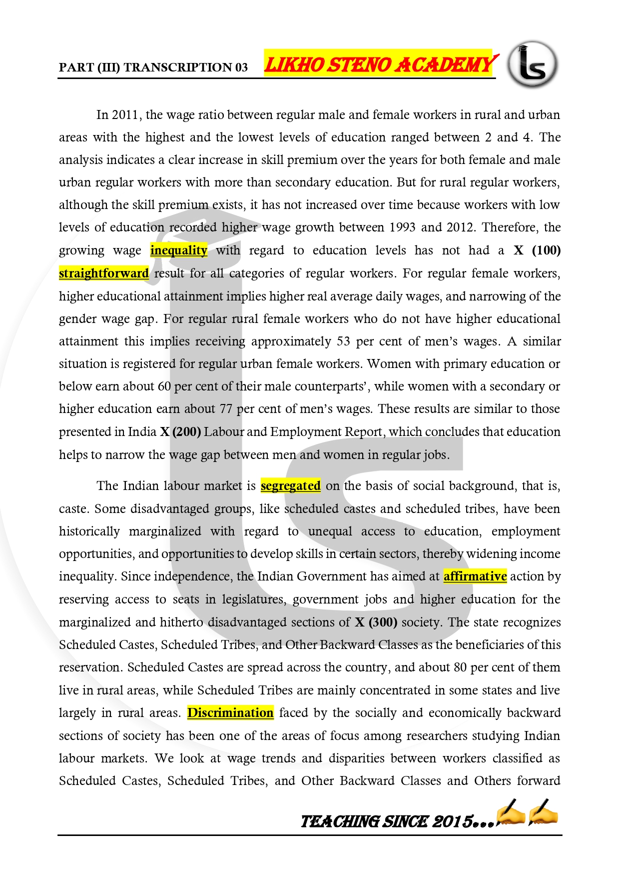 Likho Steno Academy Editorial Magazines Part III Likho Steno Academy