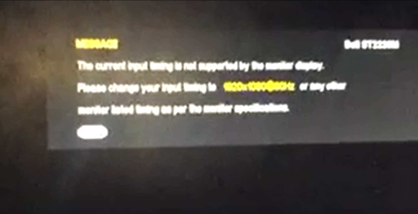 Monitor display not supported pada Windows 8