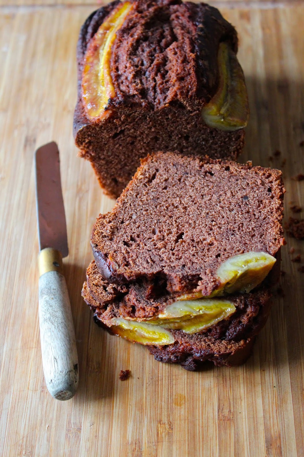 Bolo de Banana e Cacau