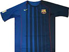 FCバルセロナ 2004-05 ユニフォーム-Nike-アウェイ-青
