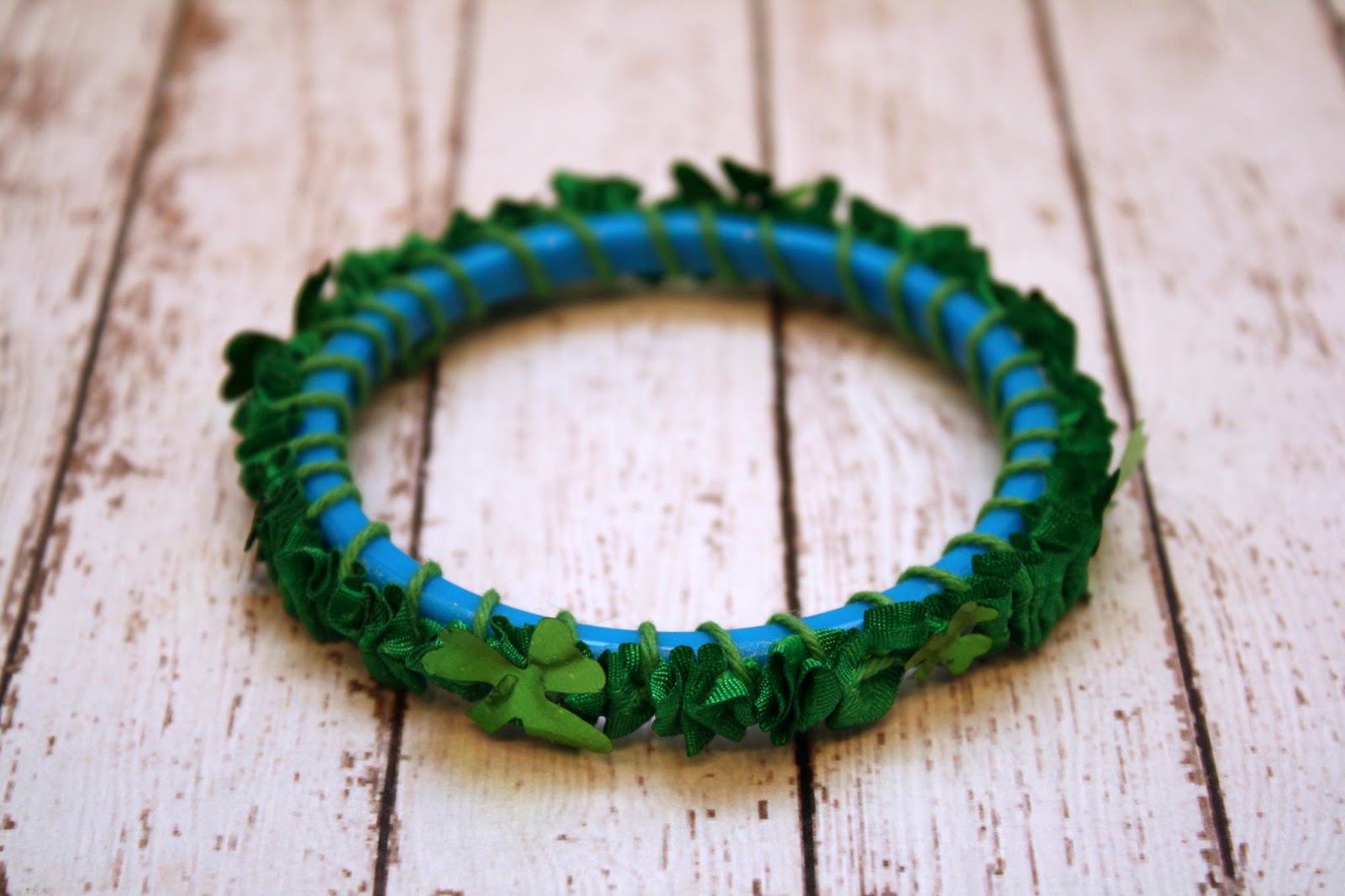 Ribbon and Twine Bracelet Bits of Paper