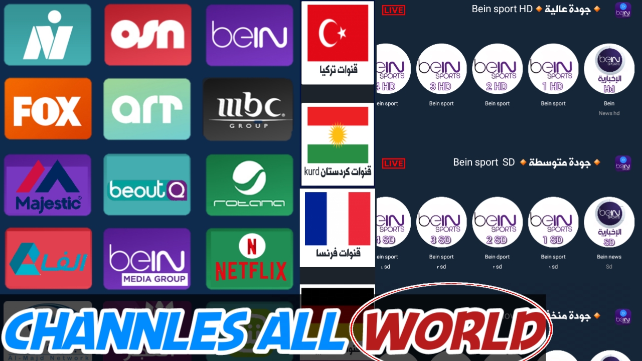 شاهد الان قنوات عربية واجنبية من مختلف السرفرات بدون انقطاعات مجانا/Tv-Plus+