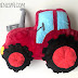 Cojín tractor para decoración infantil o juego de los niños