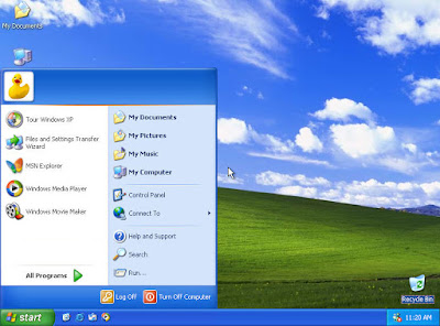 Windows XP Screen Windows XP Screen
