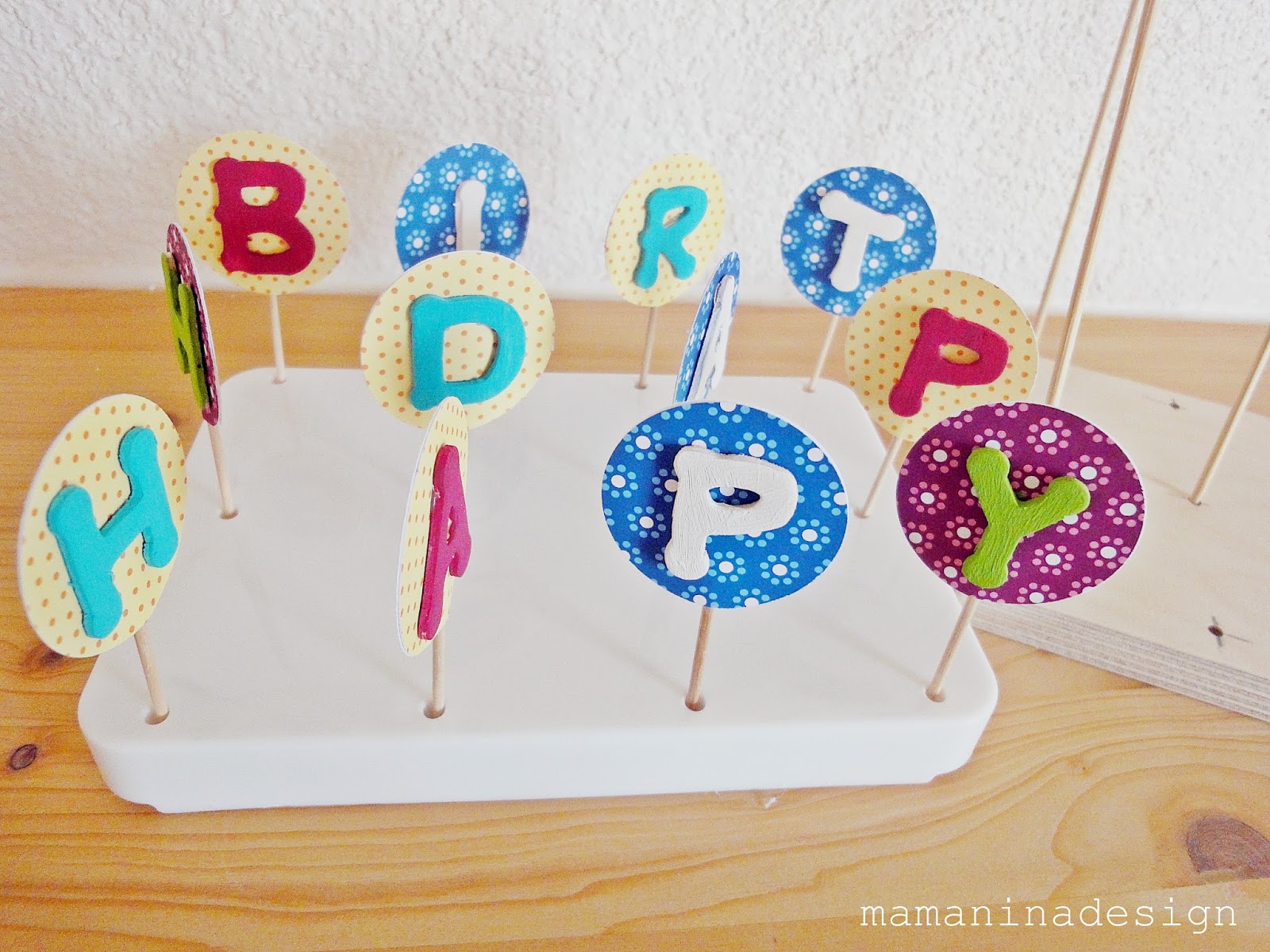 PAPETERIE UND KREATIVES by Nina Waldschmidt : [DIY] Bastelanleitung - 'Happy Birthday 