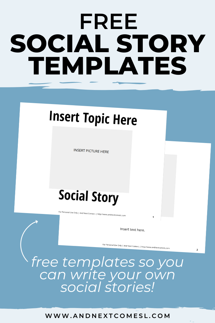 Free Social Story Templates  And Next Comes L - Hyperlexia Resources