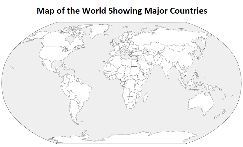 Printable World Map With County Borders